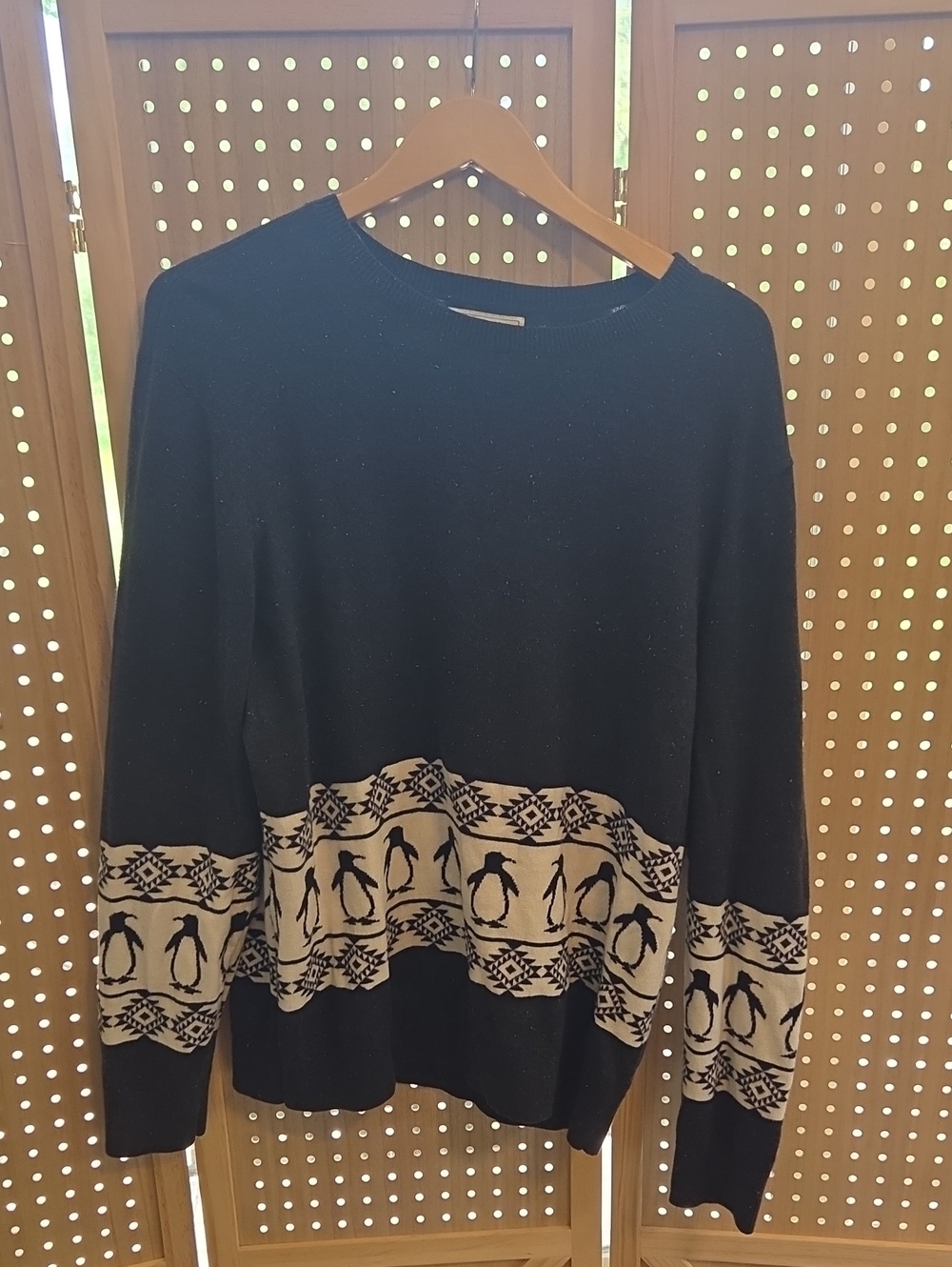On The BYAS Black Penguin Sweater